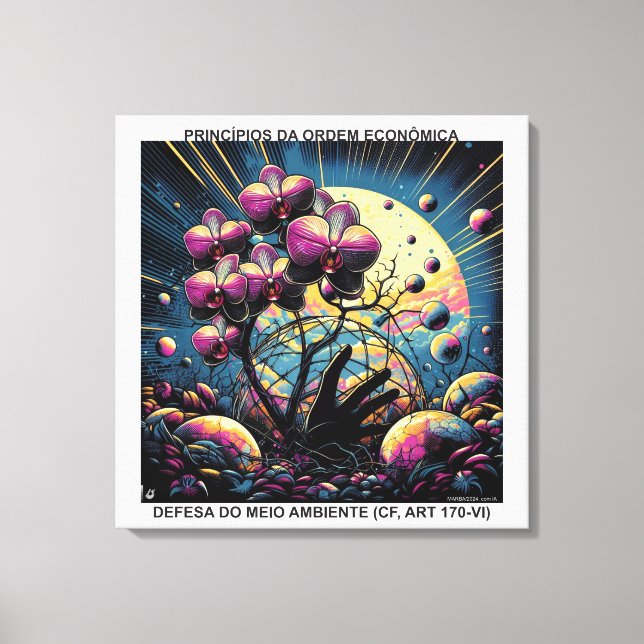 Lienzo PRINCÍPIOS DA ORDEM ECONÔMICA - CANVAS esticada (Anverso)