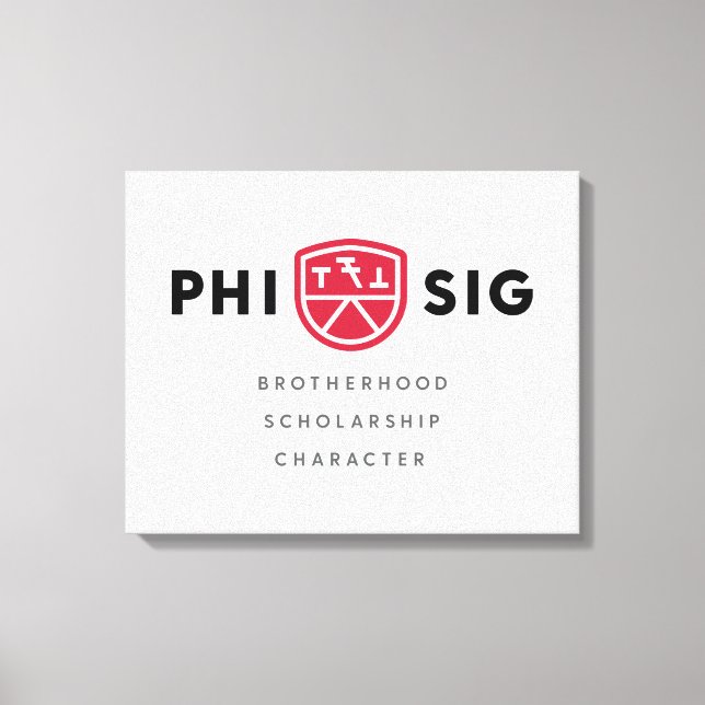 Lienzo Principios de Phi Sigma Kappa (Anverso)