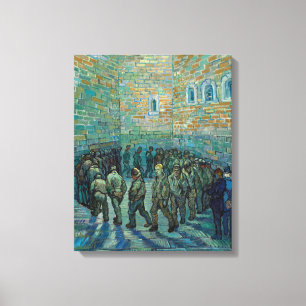 Lienzo Prisioneros ejercitándose de Vincent Van Gogh