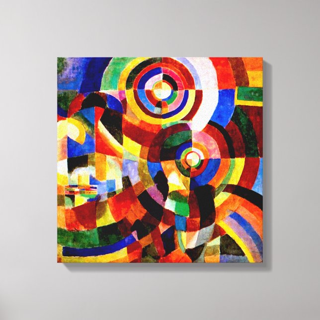 Lienzo Prisiones eléctricas de Sonia Delaunay Resumen de  (Anverso)