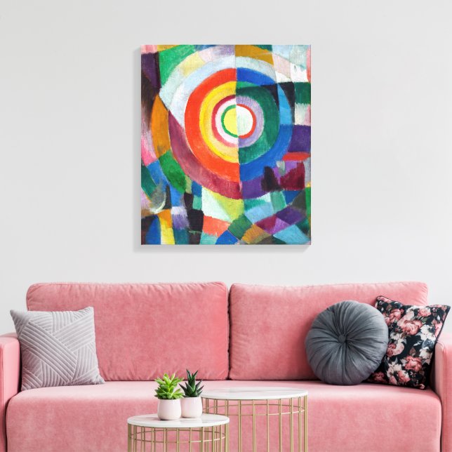 Lienzo Prisiones eléctricas Nº 41 | Sonia Delaunay | (Insitu (Sala de estar))