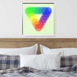 Lienzo Prisma Pirámide Green Canvas Print Wall Art