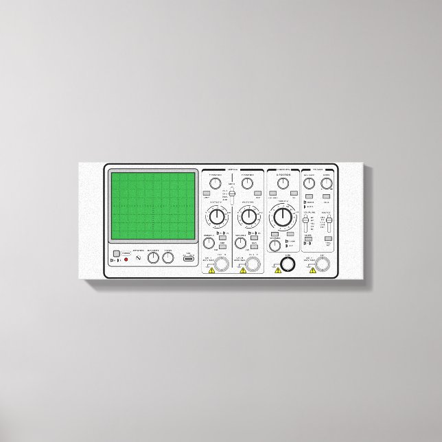 Lienzo Probador de voltaje del oscilloscopio genérico del (Anverso)