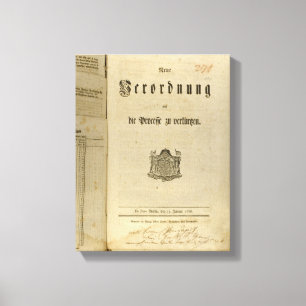 Lienzo Procedimiento legal de 1776