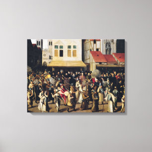 Lienzo Procesión de la liga santa en 1590