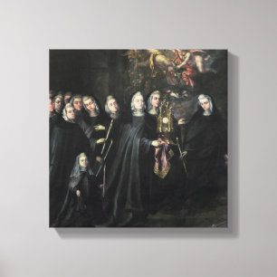 Lienzo Procesión de St. Clare con la eucaristía