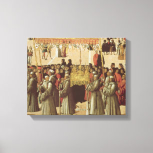 Lienzo Procesión en el cuadrado del St Mark, detalle del