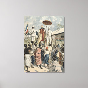 Lienzo Proclamación del nuevo rey de Dahomey