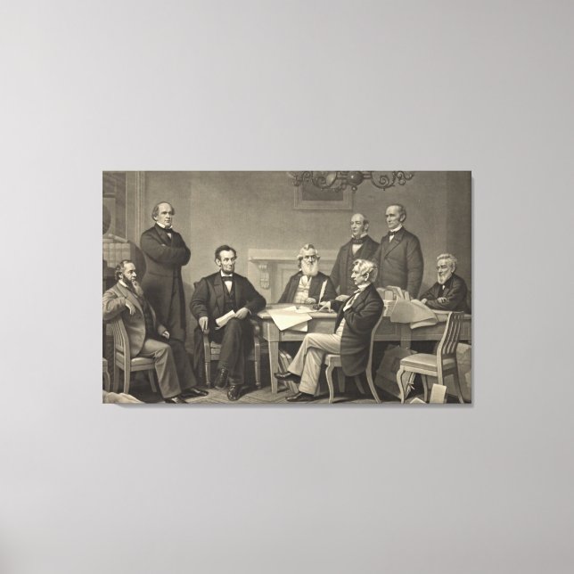 Lienzo Proclamación sobre la emancipación de 1866 (Anverso)