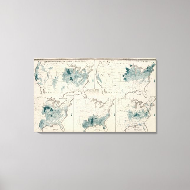 Lienzo Producciones agrícolas (Anverso)