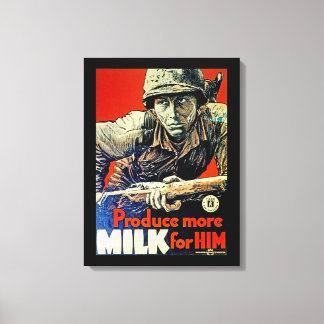 Lienzo Producir más leche para él