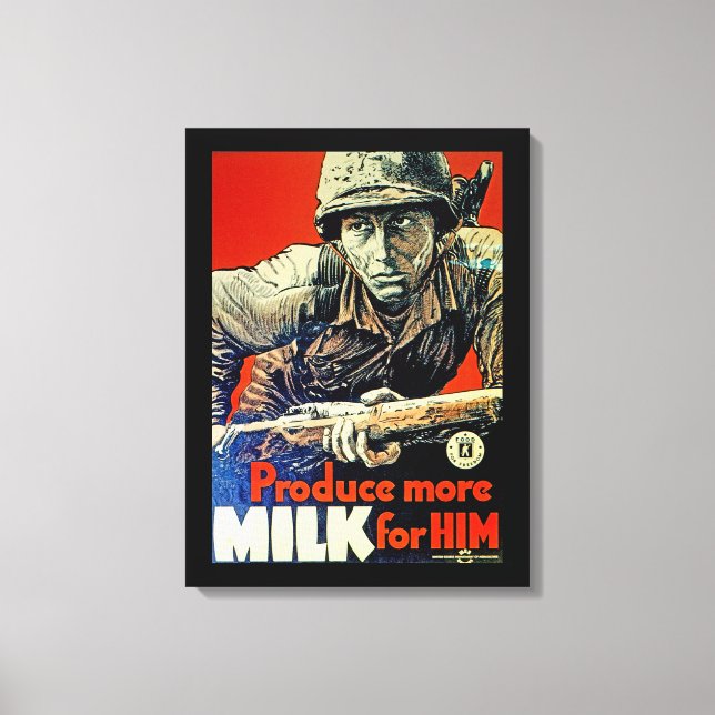 Lienzo Producir más leche para él (Anverso)