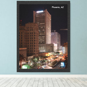 Lienzo Producto personalizado Phoenix, AZ por la noche