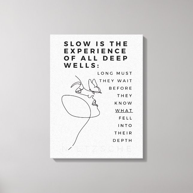 Lienzo Proep Soul Introvert Filosofía, cita Nietzsche (Anverso)