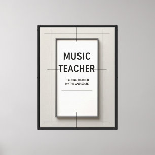 Lienzo Profesor de Música