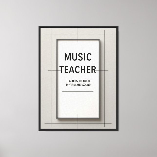 Lienzo Profesor de Música (Anverso)