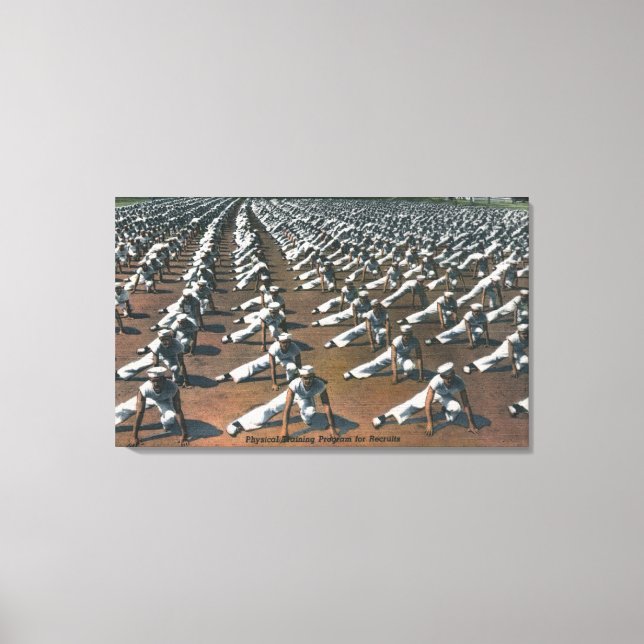 Lienzo Programa de entrenamiento físico para reclutas - M (Anverso)