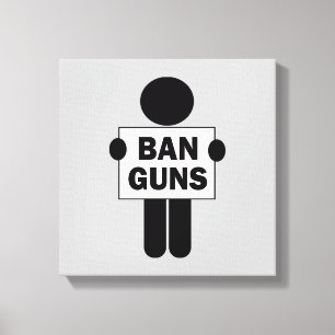 Lienzo Prohibir las armas
