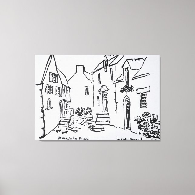 Lienzo Promenade du Ruicard | La Roche-Bernard, Bretaña (Anverso)