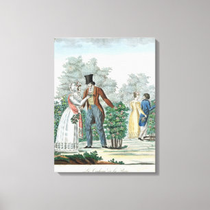 Lienzo "promenade" en los Fontenay-aux.-Rosas