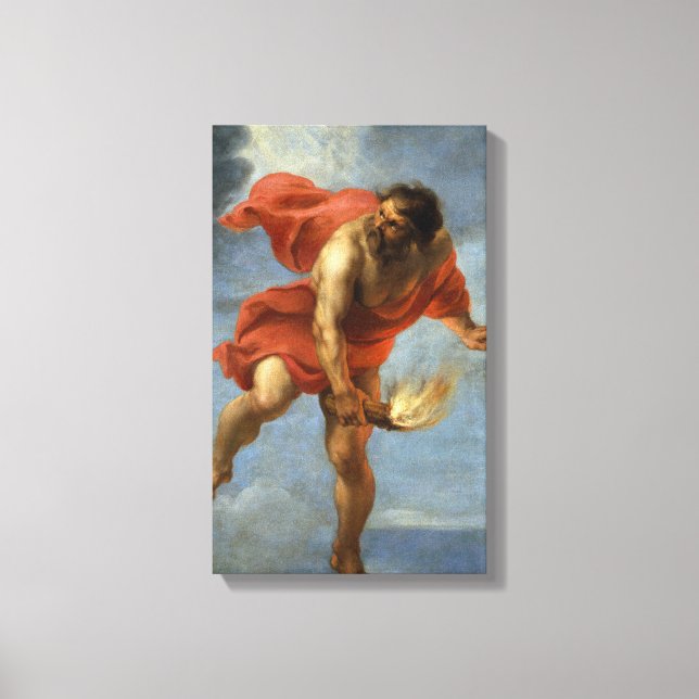 Lienzo Prometeo cargando fuego (Anverso)