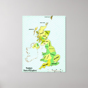 Lienzo Pronóstico de envío de las Islas Británicas al est