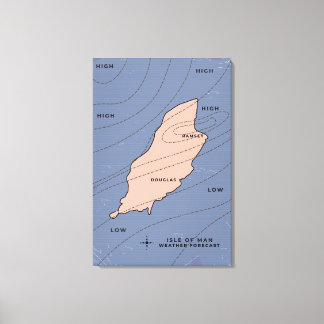 Lienzo Pronóstico del tiempo de la Isla de Man