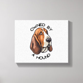 Lienzo Propiedad de alguien de Basset Hound