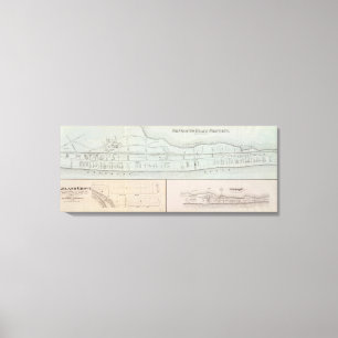 Lienzo Propiedad de la playa de Monmouth en New Jersey