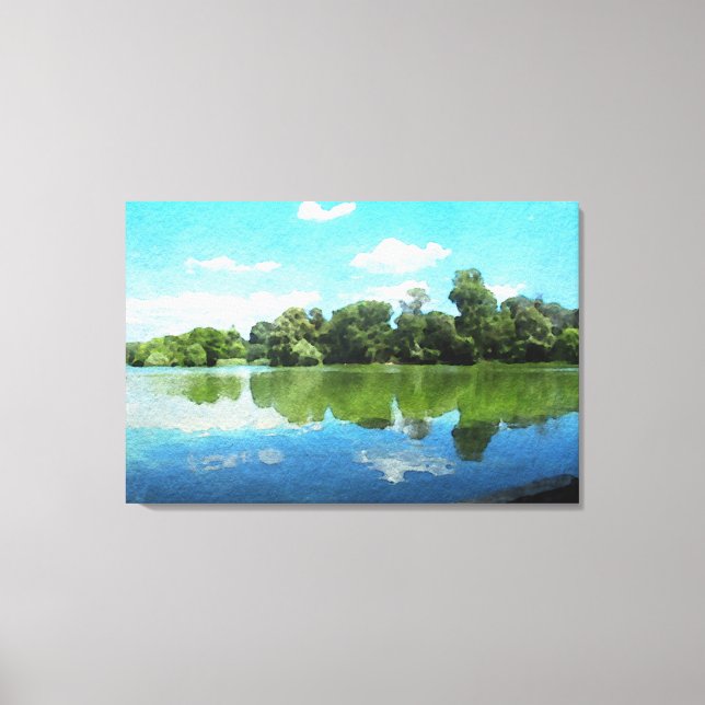 Lienzo Prospect Park Lake #2 (Canvas envueltas) (Anverso)