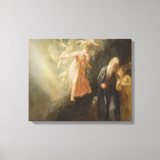 Lienzo Prospero, Miranda y Ariel, de "La Tempest", c (Anverso)