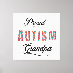 Lienzo Proud autism grandpa 