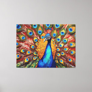 Lienzo Proud Peacock