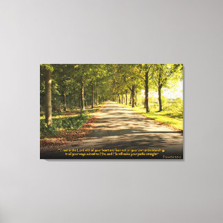 Lienzo Proverbios 3:5-6 Biblia cristiana Verse Canvas Art