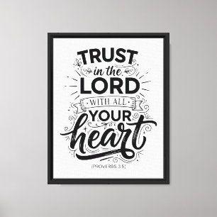 Lienzo Proverbios 3:5 Confía En El Señor