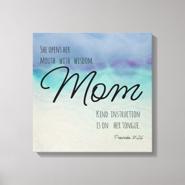 Lienzo Proverbs 31 Mom (Anverso)