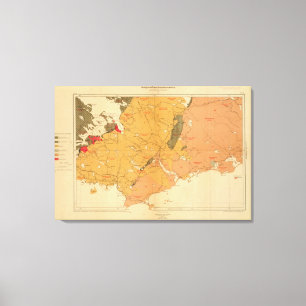 Lienzo Provincia de la isla de Nueva Escocia del bretón 