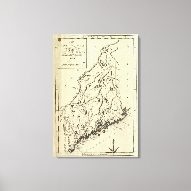 Lienzo Provincia de Maine (Anverso)