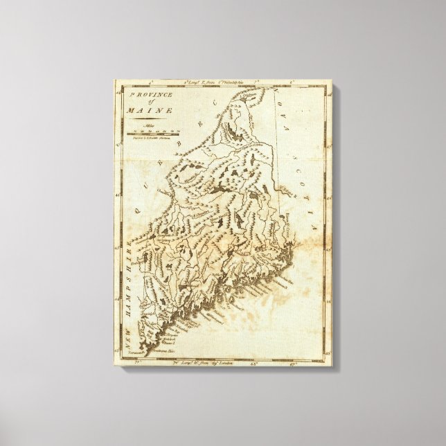 Lienzo Provincia de Maine (Anverso)