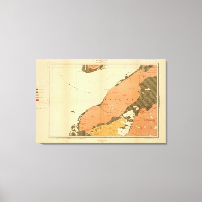 Lienzo Provincia de Nueva Escocia Isla del Cabo Bretón 9 (Anverso)