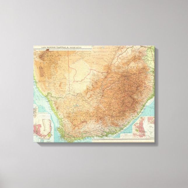Lienzo Provincia del Cabo compuesta, Transvaal (Anverso)