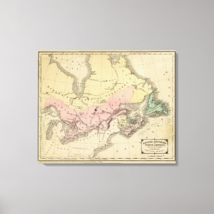 Lienzo Provincias británicas de Norteamérica