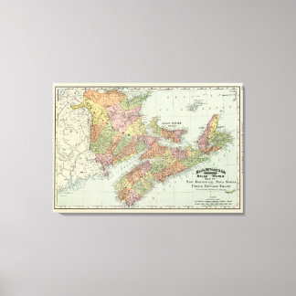 Lienzo Provincias marítimas de Canadá