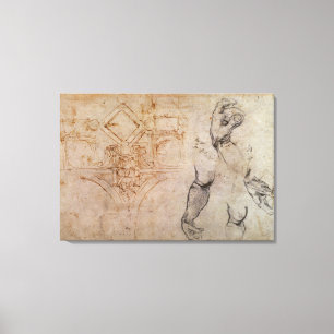 Lienzo Proyecte para el techo de la capilla de Sistine,