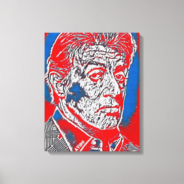 Lienzo Proyecto de personas abstractas famosas 3 (Anverso)