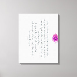 Lienzo Psalm 1, Flower,