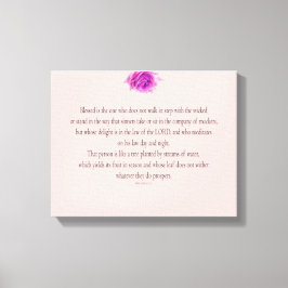 Lienzo Psalm 1, Flower,