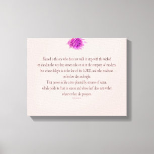 Lienzo Psalm 1, Flower,