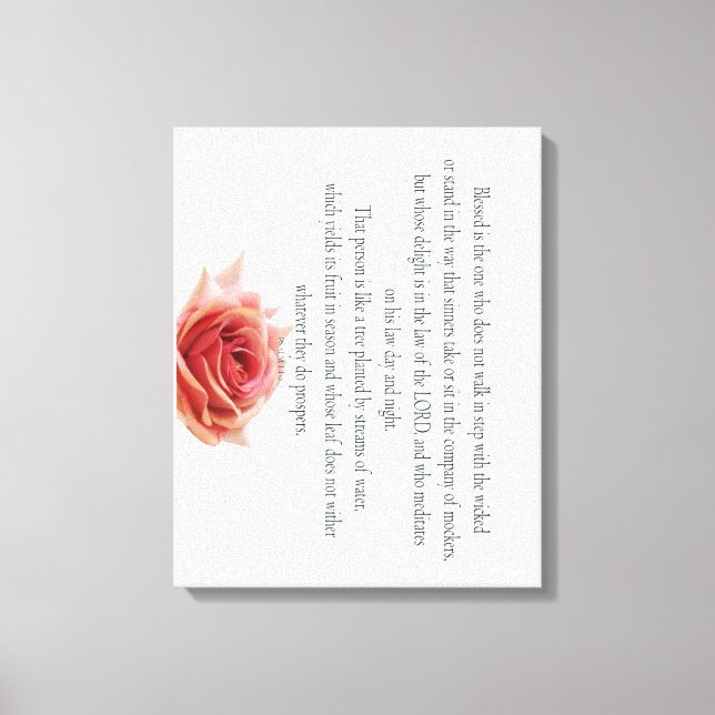 Lienzo Psalm 1, Law day and Night, Streams of Waters, (Anverso)