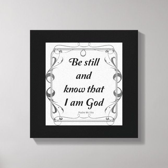 LIENZO PSALM 46-10 (Anverso)